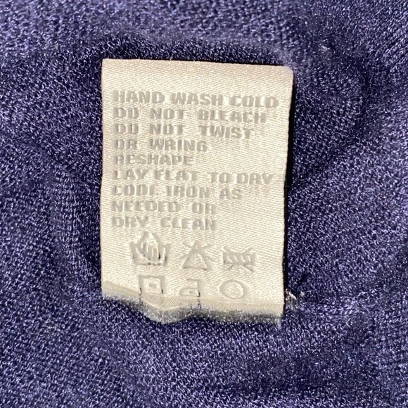 REMAIN Birger Christensen Cardigan Sweater Grandma Pockets Navy Blue Womens XS - Picture 8 of 14